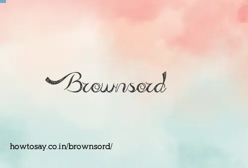 Brownsord