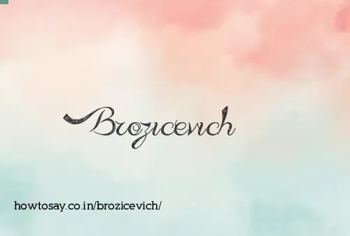 Brozicevich