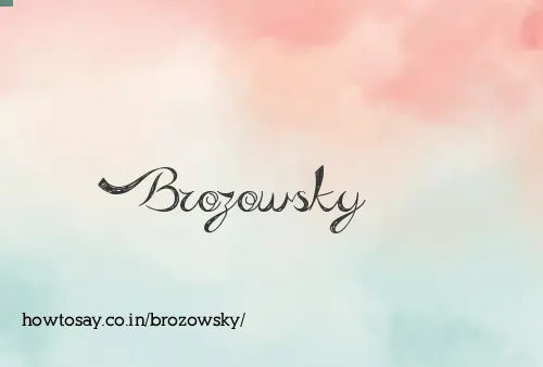 Brozowsky