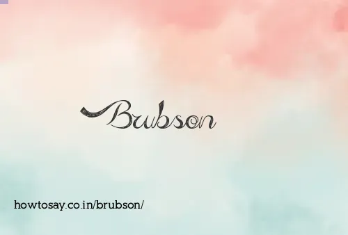 Brubson