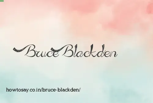 Bruce Blackden