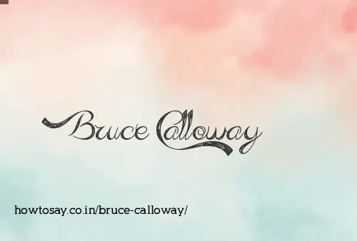 Bruce Calloway