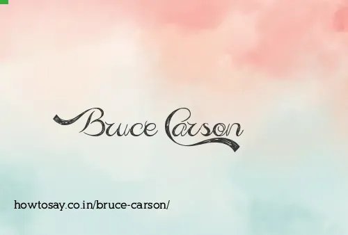 Bruce Carson