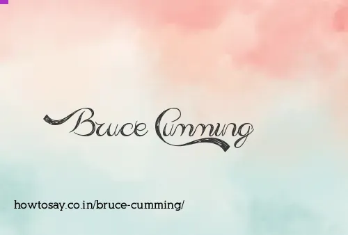 Bruce Cumming
