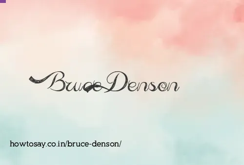 Bruce Denson