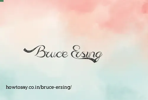 Bruce Ersing