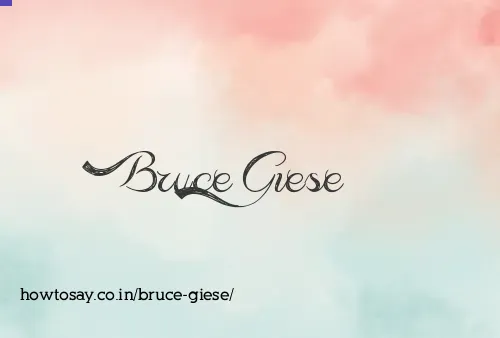 Bruce Giese