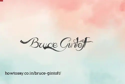Bruce Gintoft