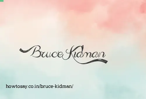 Bruce Kidman