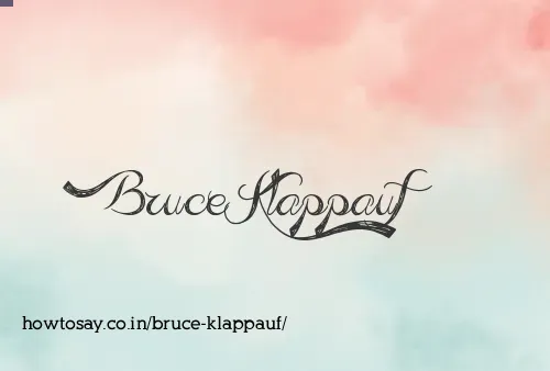 Bruce Klappauf