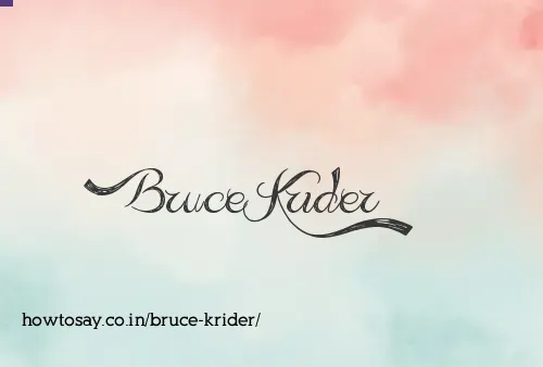 Bruce Krider