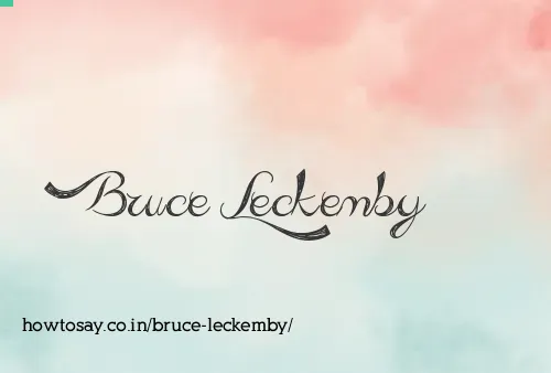 Bruce Leckemby