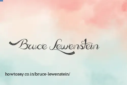 Bruce Lewenstein