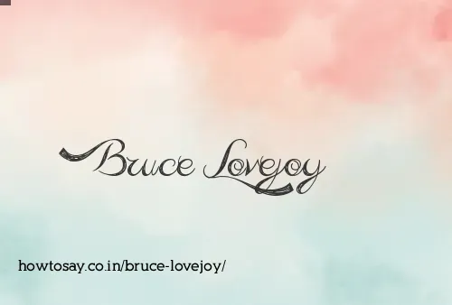 Bruce Lovejoy