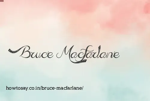 Bruce Macfarlane