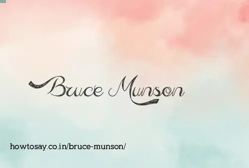 Bruce Munson