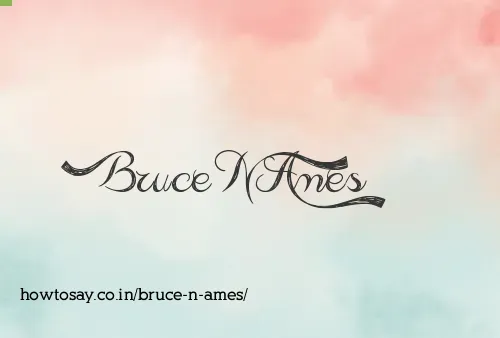 Bruce N Ames