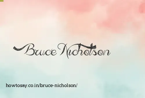 Bruce Nicholson