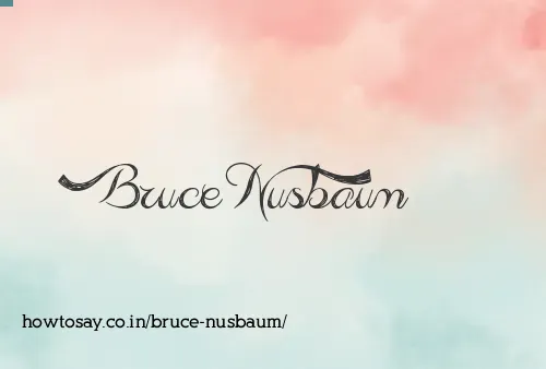 Bruce Nusbaum