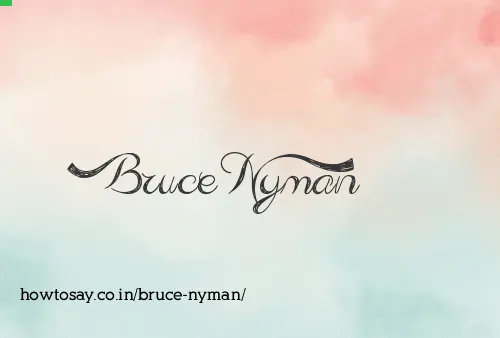 Bruce Nyman