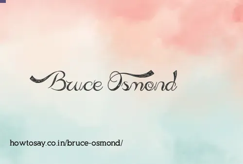 Bruce Osmond