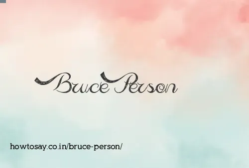 Bruce Person