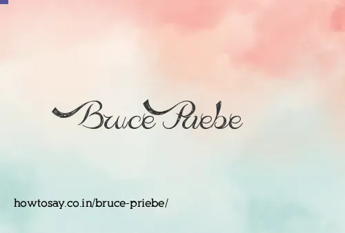 Bruce Priebe