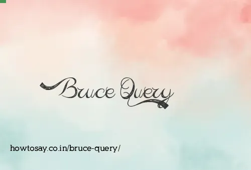 Bruce Query