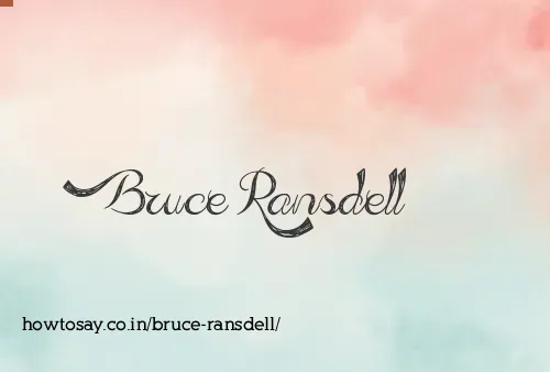 Bruce Ransdell