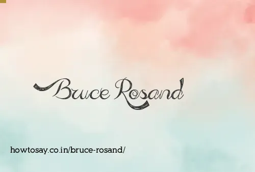 Bruce Rosand