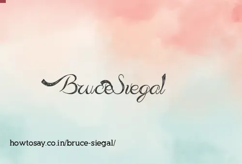 Bruce Siegal