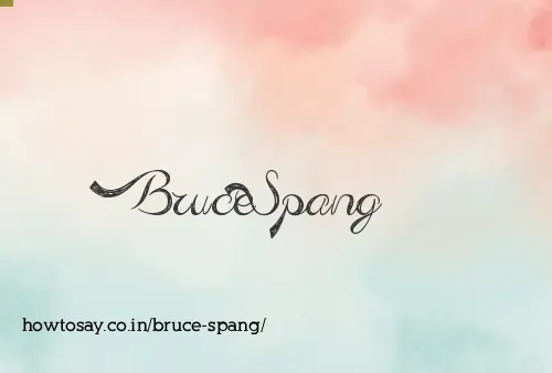 Bruce Spang