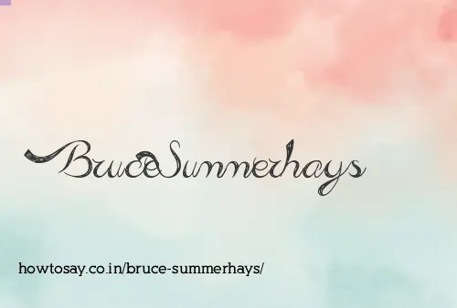 Bruce Summerhays