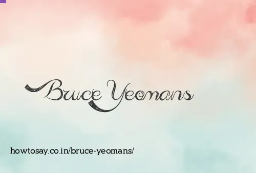 Bruce Yeomans