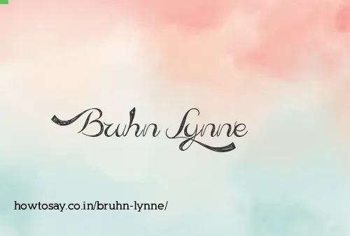 Bruhn Lynne
