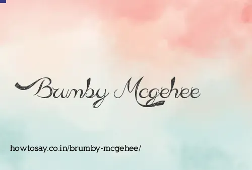 Brumby Mcgehee