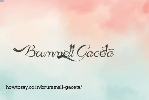 Brummell Gaceta