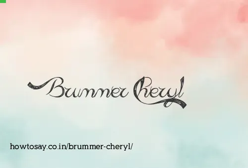 Brummer Cheryl
