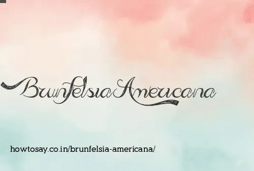 Brunfelsia Americana