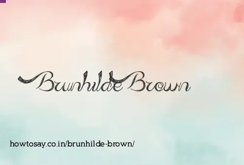 Brunhilde Brown