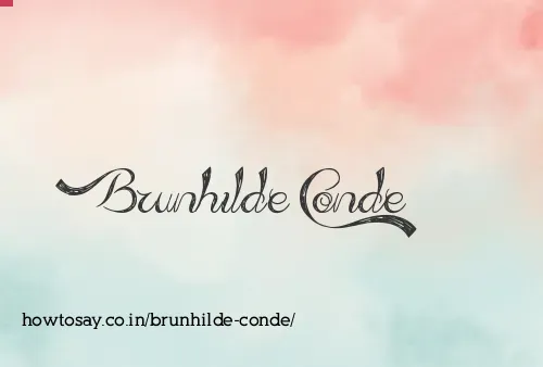 Brunhilde Conde