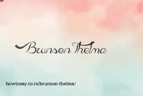 Brunson Thelma