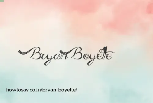 Bryan Boyette