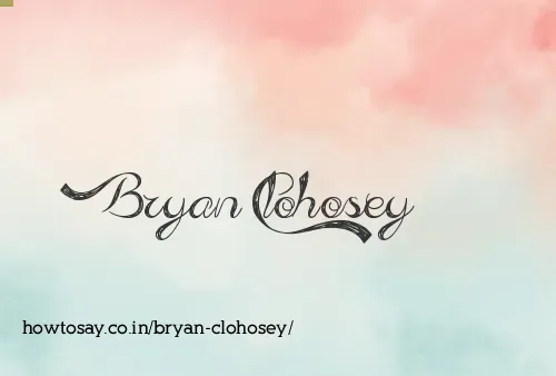 Bryan Clohosey