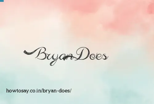Bryan Does