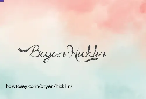 Bryan Hicklin