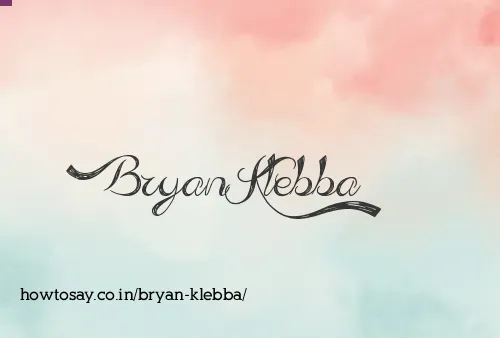 Bryan Klebba