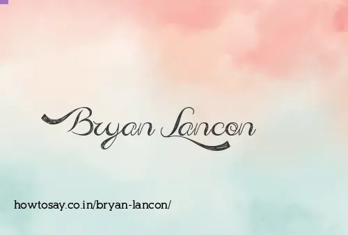 Bryan Lancon