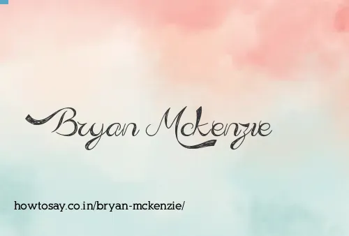 Bryan Mckenzie