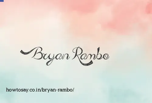 Bryan Rambo